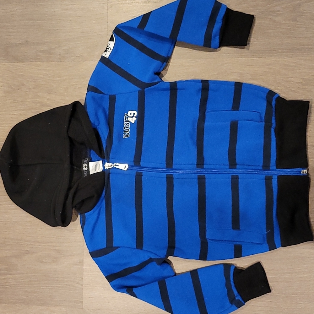 Coney Isle Blue Hooded Zipper Sweatshirt 4T